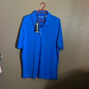 😄NWT climachill blue polo golf shirt. B4